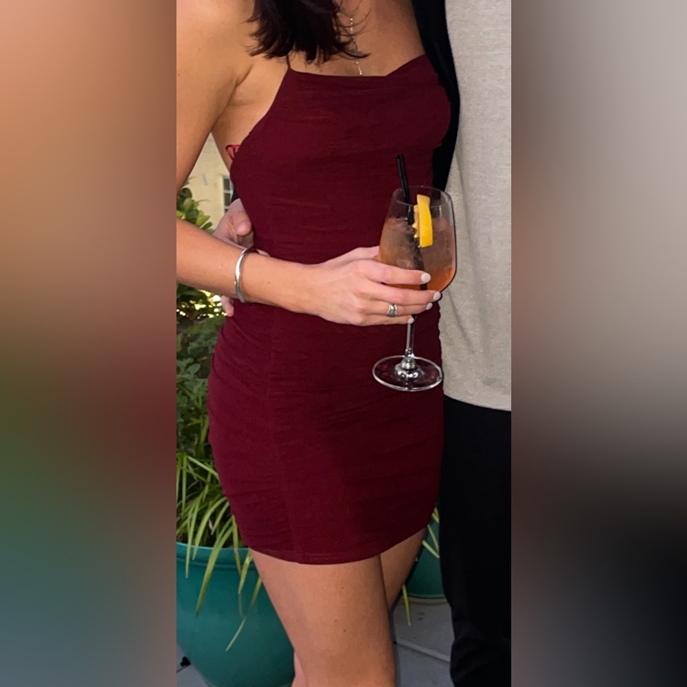 Kendall Lane Burgundy Dress